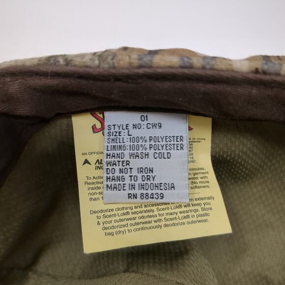 Gamehide Fitted Baseball Cap Multicolor Large Camouflage Polyester Scent Lok - Picture 9 of 10